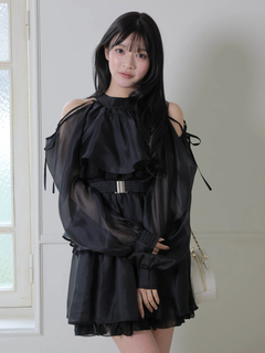 LIP SERVICE(リップサービス) |ティアードフレアエアリーワンピース