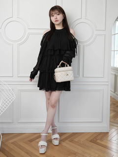 LIP SERVICE(リップサービス) |ティアードフレアエアリーワンピース