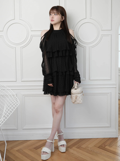 LIP SERVICE(リップサービス) |ティアードフレアエアリーワンピース