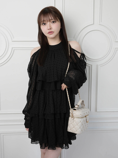 LIP SERVICE(リップサービス) |ティアードフレアエアリーワンピース