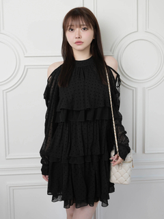 LIP SERVICE(リップサービス) |ティアードフレアエアリーワンピース