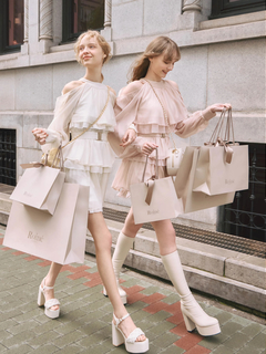 LIP SERVICE(リップサービス) |ティアードフレアエアリーワンピース