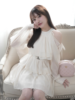 LIP SERVICE(リップサービス) |ティアードフレアエアリーワンピース