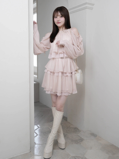 LIP SERVICE(リップサービス) |ティアードフレアエアリーワンピース