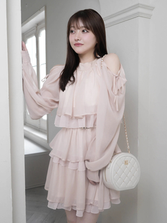 LIP SERVICE(リップサービス) |ティアードフレアエアリーワンピース