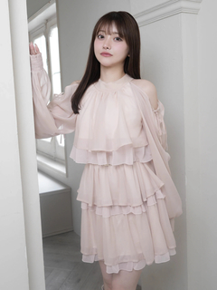 LIP SERVICE(リップサービス) |ティアードフレアエアリーワンピース