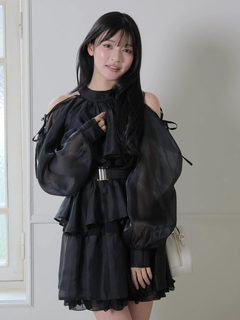 LIP SERVICE(リップサービス) |ティアードフレアエアリーワンピース