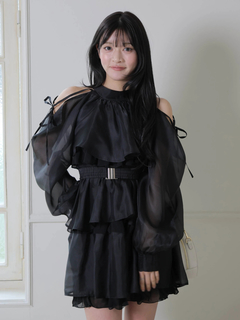 LIP SERVICE(リップサービス) |ティアードフレアエアリーワンピース