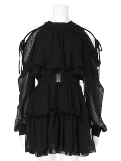 LIP SERVICE(リップサービス) |ティアードフレアエアリーワンピース