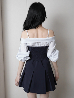 LIP SERVICE(リップサービス) |オフショルシャツレイヤードライクワンピース