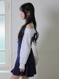 LIP SERVICE(リップサービス) |オフショルシャツレイヤードライクワンピース