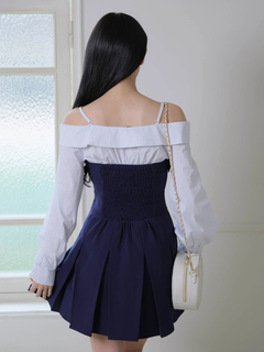 LIP SERVICE(リップサービス) |オフショルシャツレイヤードライクワンピース