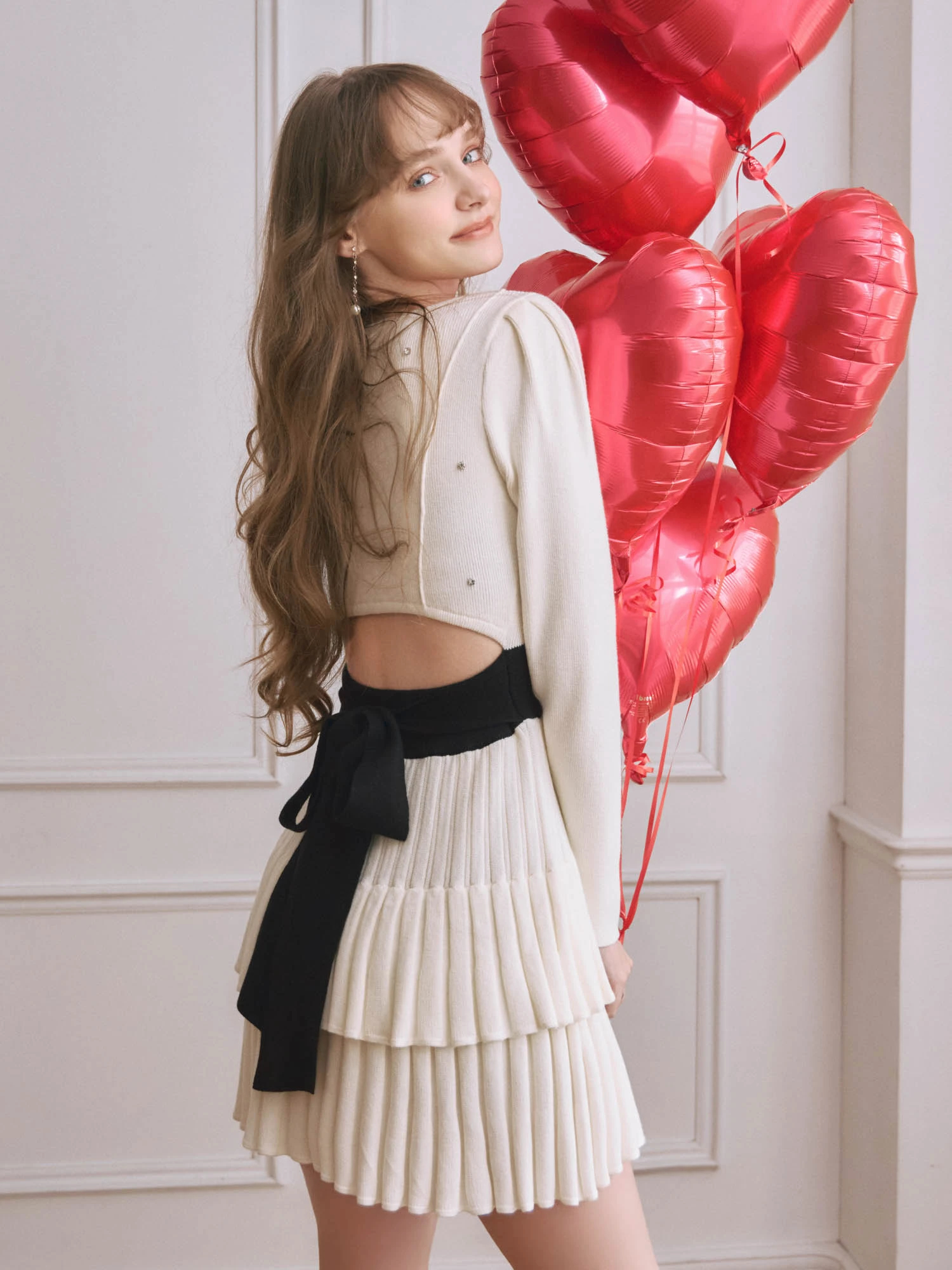 LIP SERVICE（リップサービス）｜ ジュエルティアードフレアワンピース