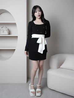 LIP SERVICE(リップサービス) |ジュエルティアードフレアワンピース