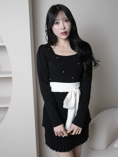 LIP SERVICE(リップサービス) |ジュエルティアードフレアワンピース