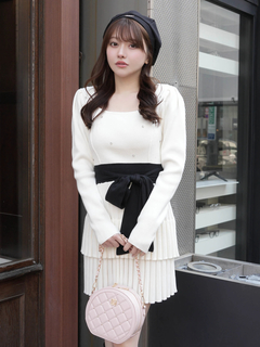 LIP SERVICE(リップサービス) |ジュエルティアードフレアワンピース