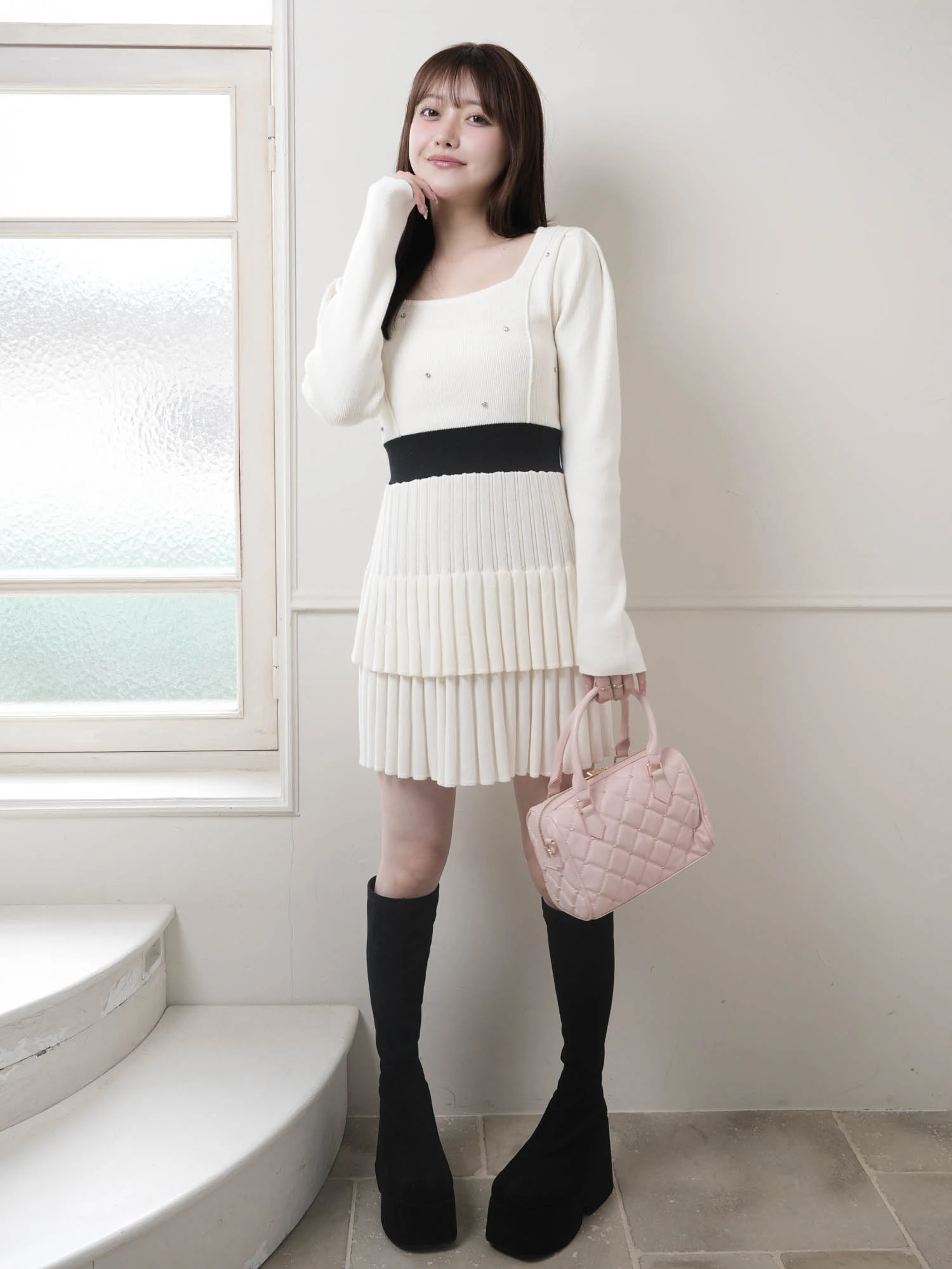 LIP SERVICE（リップサービス）｜ ジュエルティアードフレアワンピース