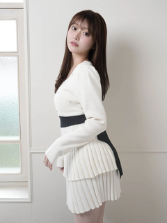 LIP SERVICE(リップサービス) |ジュエルティアードフレアワンピース