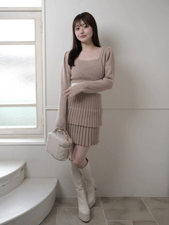 LIP SERVICE(リップサービス) |ジュエルティアードフレアワンピース