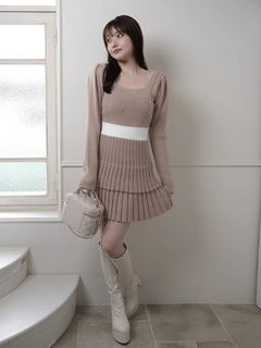 LIP SERVICE(リップサービス) |ジュエルティアードフレアワンピース