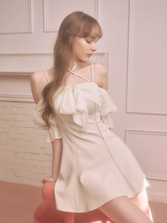 LIP SERVICE(リップサービス) |リボンオフショルフレアワンピース