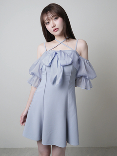 LIP SERVICE(リップサービス) |リボンオフショルフレアワンピース