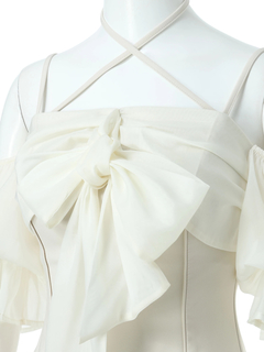 LIP SERVICE(リップサービス) |リボンオフショルフレアワンピース