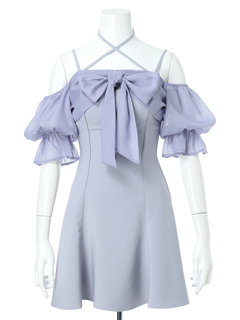 LIP SERVICE(リップサービス) |リボンオフショルフレアワンピース