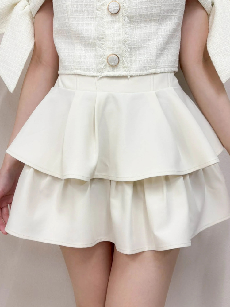 LIP SERVICE(リップサービス) |インナーショーパン付フリルティアードスカート