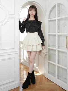 LIP SERVICE(リップサービス) |インナーショーパン付フリルティアードスカート