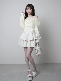 LIP SERVICE(リップサービス) |インナーショーパン付フリルティアードスカート