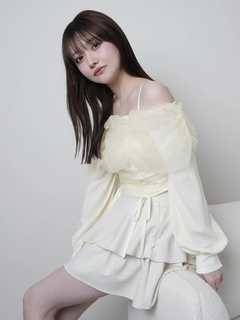 LIP SERVICE(リップサービス) |インナーショーパン付フリルティアードスカート