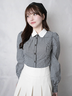 LIP SERVICE(リップサービス) |デコルテオープンロングスリーブブラウス