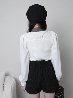 LIP SERVICE(リップサービス) |デコルテオープンロングスリーブブラウス