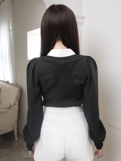 LIP SERVICE(リップサービス) |デコルテオープンロングスリーブブラウス