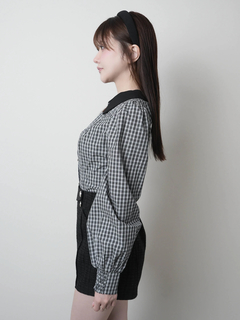 LIP SERVICE(リップサービス) |デコルテオープンロングスリーブブラウス