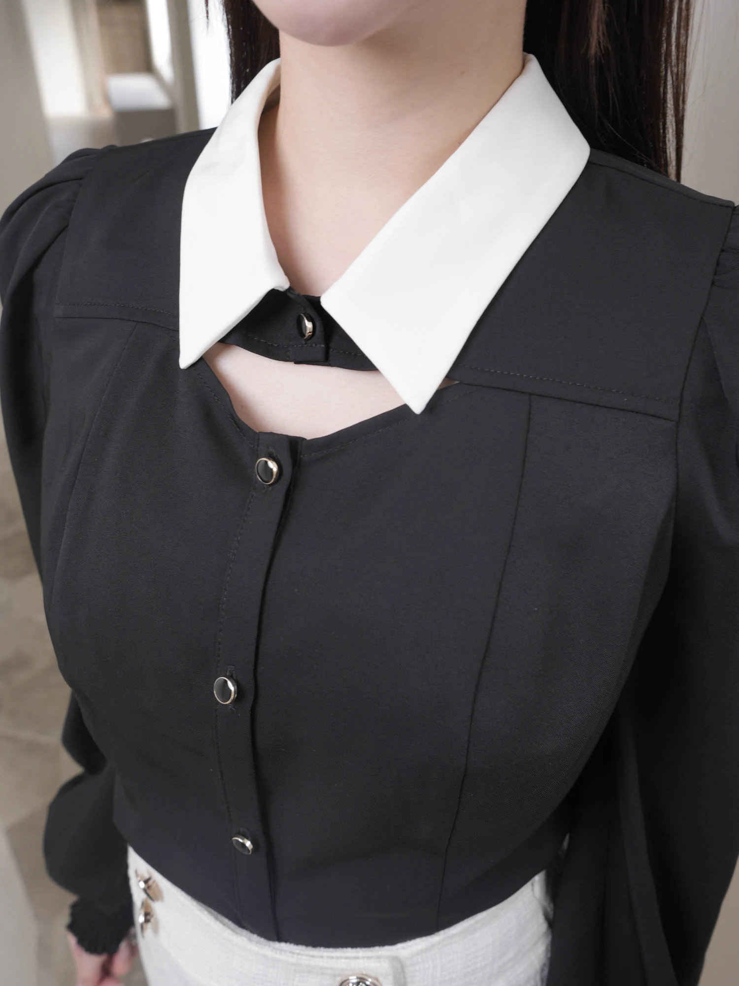 LIP SERVICE（リップサービス）｜ デコルテオープンロングスリーブ