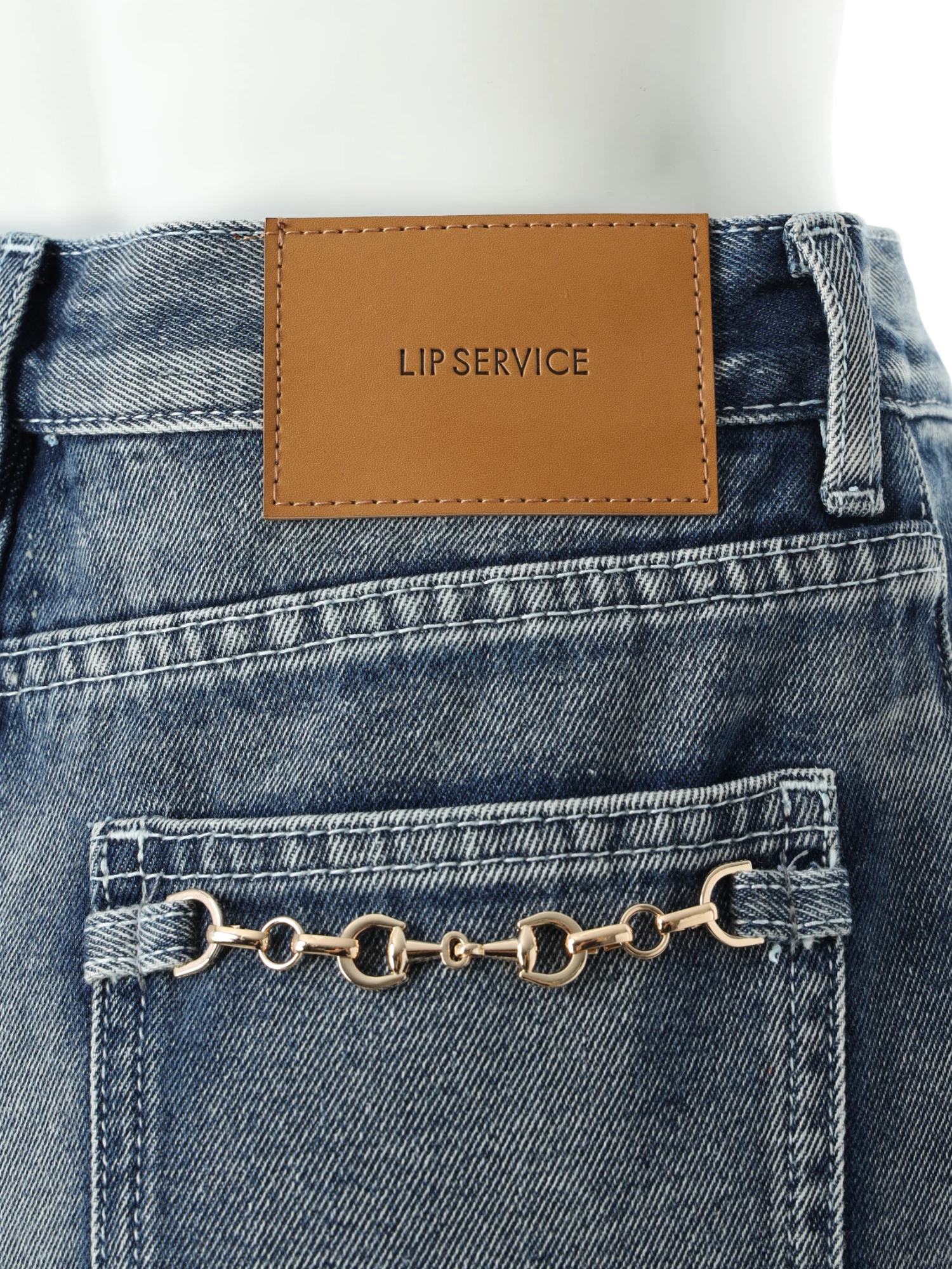 LIP SERVICE（リップサービス）｜ ビットポケットデニムワイドパンツ