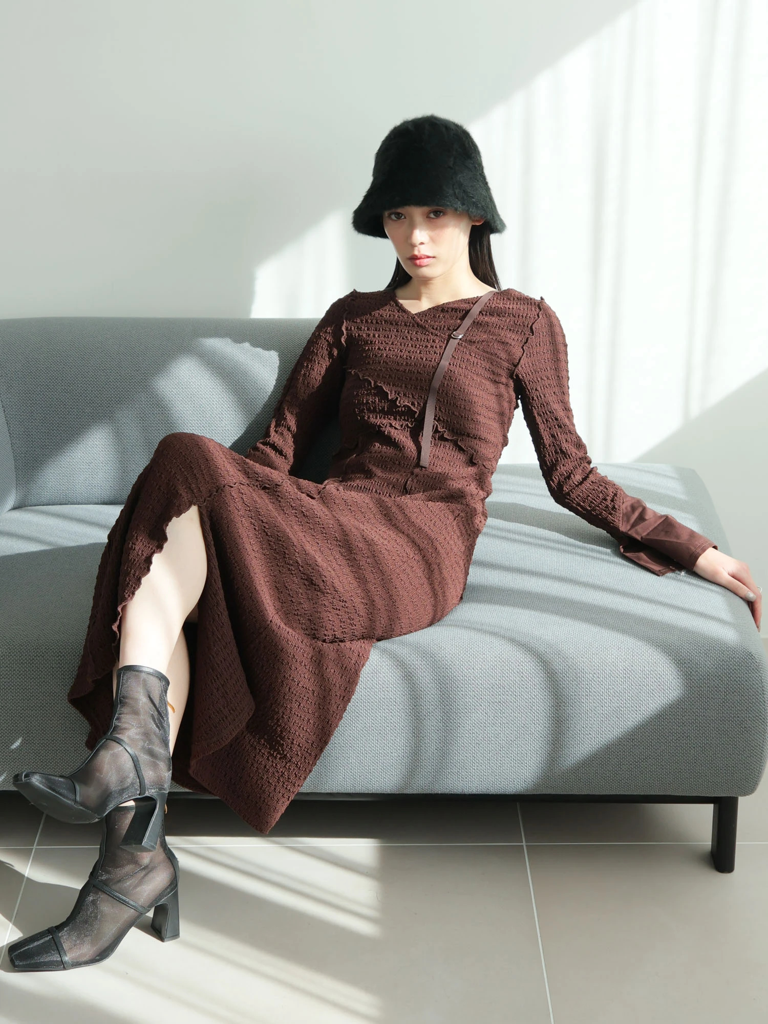 LADYMADE（レディメイド）｜ アシメメローカットワンピース アイテムの