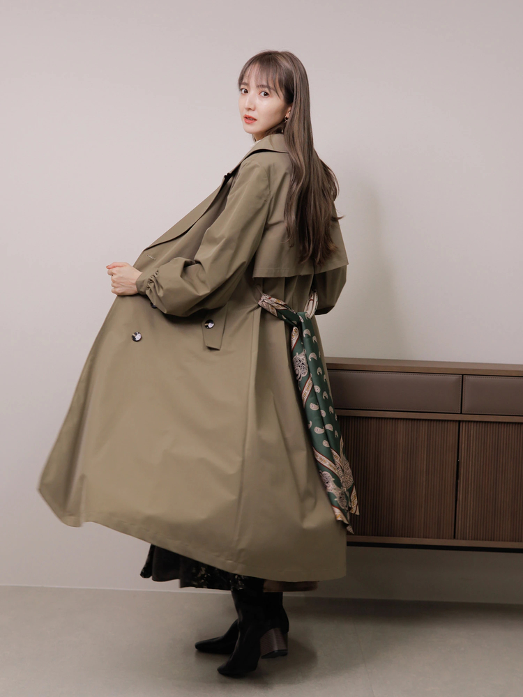 LADYMADE(レディメイド) |スカーフベルトフレアトレンチ