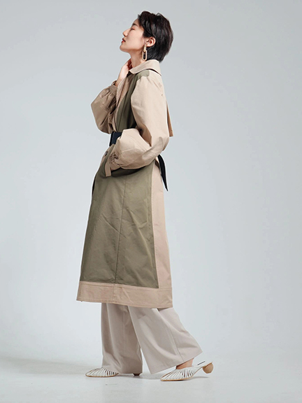 LADYMADE（レディメイド）｜ バルーンスリーブ2WAYベルトトレンチ