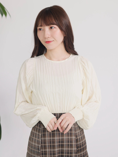 LADYMADE(レディメイド) |ウエストシャーリングワッシャーブラウス