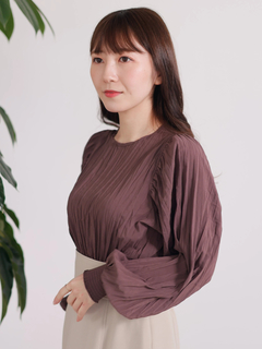 LADYMADE(レディメイド) |ウエストシャーリングワッシャーブラウス