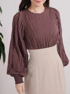 LADYMADE(レディメイド) |ウエストシャーリングワッシャーブラウス