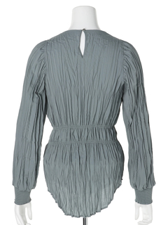 LADYMADE(レディメイド) |ウエストシャーリングワッシャーブラウス