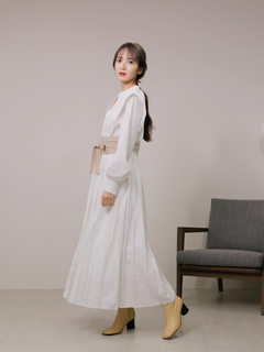 LADYMADE(レディメイド) |サッシュベルトプリーツシャツワンピース