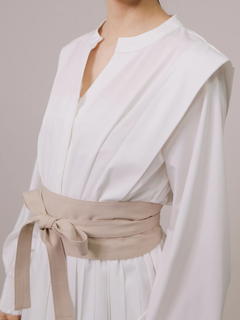 LADYMADE(レディメイド) |サッシュベルトプリーツシャツワンピース