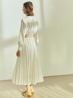 LADYMADE(レディメイド) |サッシュベルトプリーツシャツワンピース