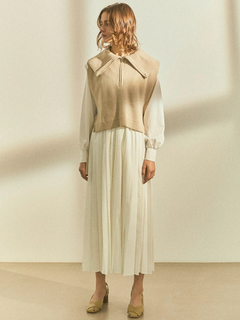 LADYMADE(レディメイド) |サッシュベルトプリーツシャツワンピース