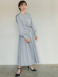 LADYMADE(レディメイド) |サッシュベルトプリーツシャツワンピース